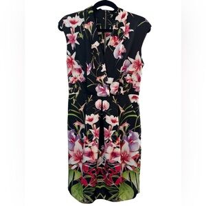 Ted Baker London Jalita Mirrored Tropics Floral midi Dress classy tropical
